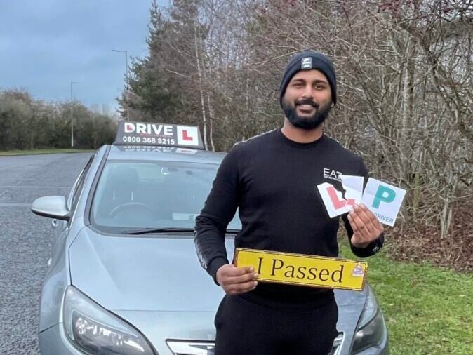 Glenster after passing their driving test with JM Drive