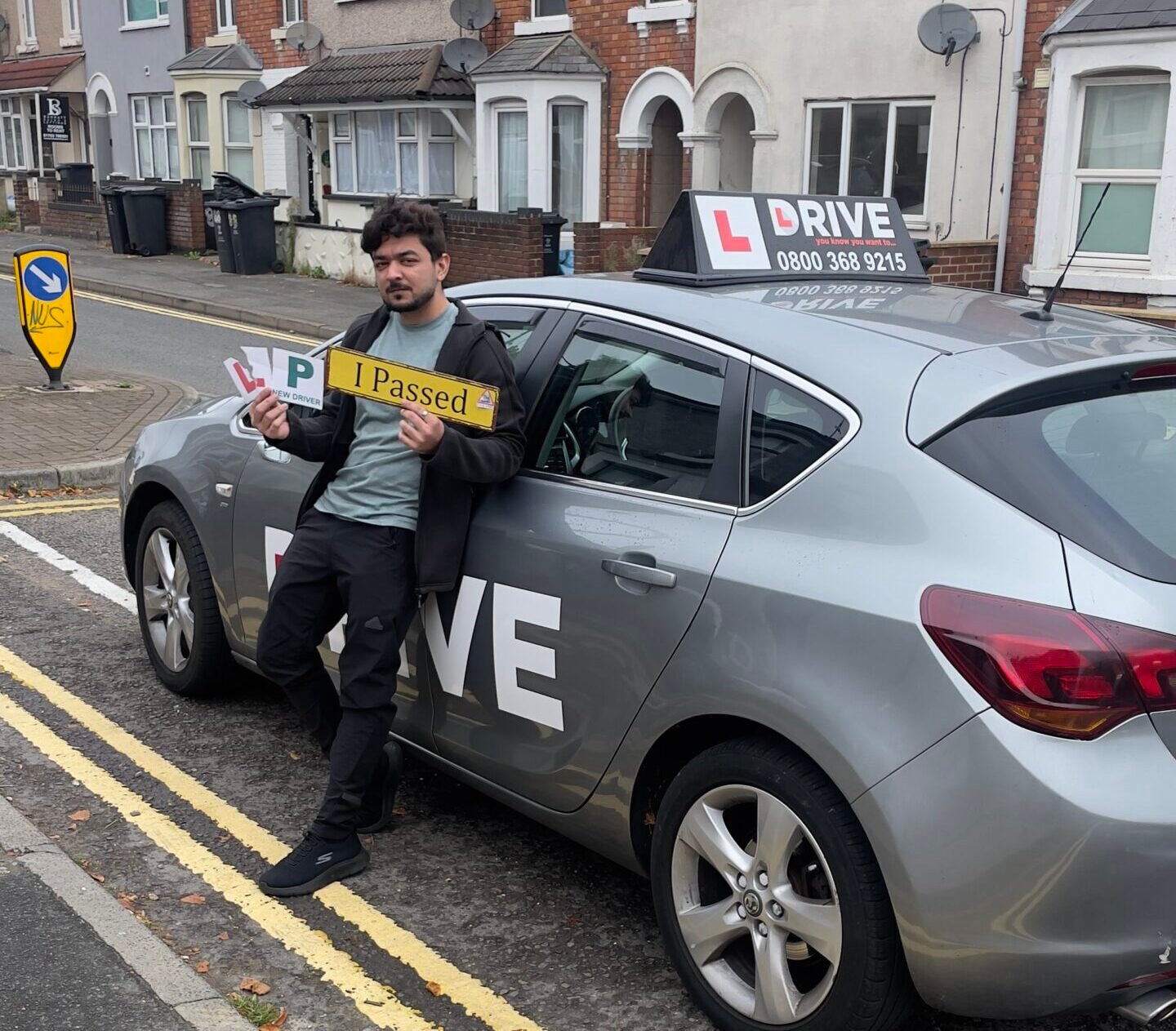 Mayur after passing their driving test with JM Drive